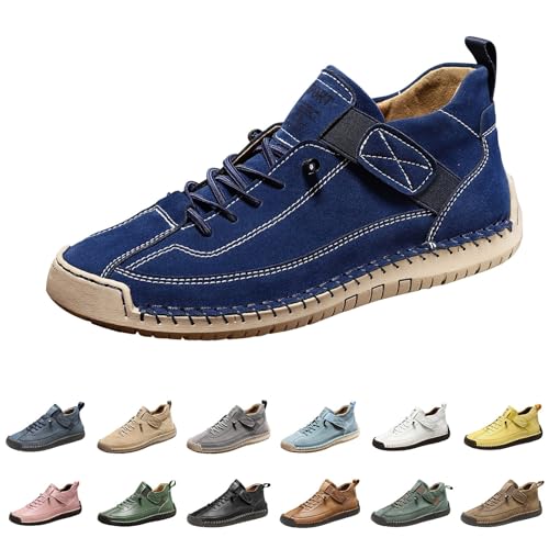 Barfussschuhe Herren Leder Wasserdichter Barfuss Schuhe Ergonomischer Wasserdichter & Schmerzlindernder Leder-Barfußschuh Flach rutschfest Barfußschuhe Hausschuhe Herren von Generisch