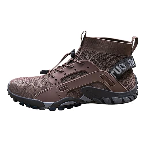 Barfußschuhe Herren Outdoor Hoch - Wanderschuhe Herren Sommer Leicht Tarnung Trekkingschuhe Militärische Taktische Kampfstiefel Atmungsaktive Field Sportschuhe rutschfest Turnschuhe von Generisch