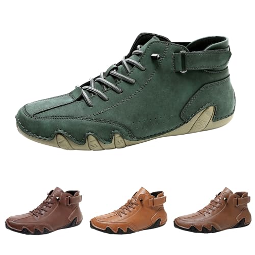 Barfußschuhe Herren Sneaker Wasserdicht, Orthopädische Schuhe Herren Extra Breit Turnschuhe Sportlich Wanderschuhe Alpaka Freizeitschuhe Aus Pu Leder Walkingschuhe Casual Outdoorschuhe Jogging Schuhe von Generisch