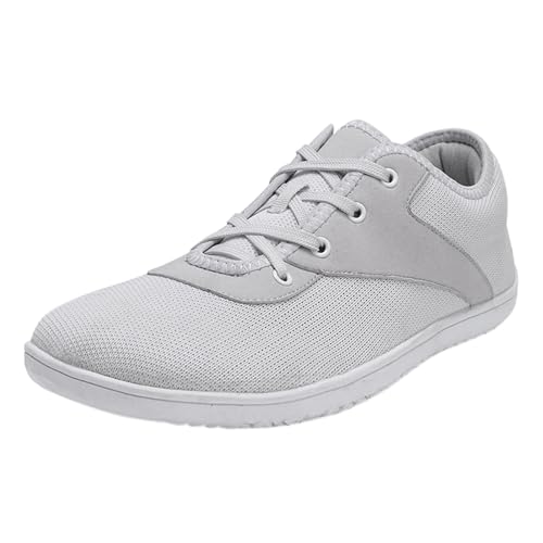 Barfussschuhe Herren Sport Barfußschuhe Herren Outdoor Wandern Sneaker Weit Sportschuhe Atmungsaktiv Outdoorschuhe Mesh Wanderschuhe Leicht Joggingschuhe Einfarbig Fitnessschuhe Bequem von Generisch