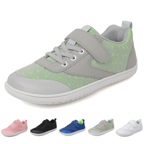 Barfußschuhe Kinder Breite Junge Mädchen Unisex Minimalistische mit Klettverschluss Sportschuhe Laufschuhe für Fitness Traillauf Freizeit Atmungsaktiv Leicht rutschfest Sneaker Komfortable 25-37 EU Barfußschuhe Kinder Breite Junge Mädchen Unisex Minimalistische mit Klettverschluss Sportschuhe Laufschuhe für Fitness Traillauf Freizeit Atmungsaktiv Leicht rutschfest Sneaker Komfortable 25-37 EU von Generisch
