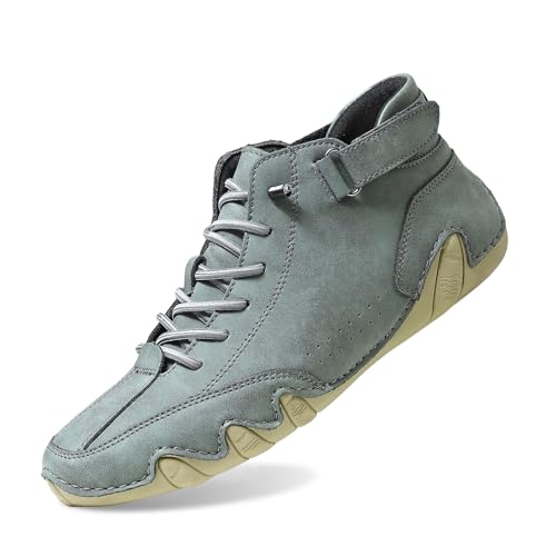 Barfußschuhe Leder Herren - Freizeitschuhe Herren Leder Fitnessschuhe Mit Schnürsenkel Handgemachte Lederschuhe Wanderschuhe Einfarbig Schlupfschuhe Bequeme Outdoorschuhe Halbschuhe Atmungsaktiv Barfußschuhe Leder Herren - Freizeitschuhe Herren Leder Fitnessschuhe Mit Schnürsenkel Handgemachte Lederschuhe Wanderschuhe Einfarbig Schlupfschuhe Bequeme Outdoorschuhe Halbschuhe Atmungsaktiv von Generisch