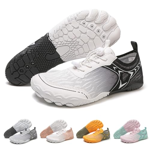 Barfußschuhe für Herren Minimalistische Fitnessschuhe Herren Outdoor Wanderschuhe Traillaufschuhe Weich und Bequem Strandschuhe Barefoot Shoes mit Breite Zehenbox Leichte Sport-Wasserschuhe von Generisch