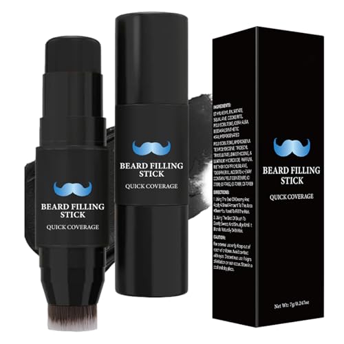 Bartauffüller - Wasserfester Bartstift | Langanhaltender Bartfüller | 4-Spitzen-Applikator für präzises Bartstyling | Schweißresistente Bartfarbe, Natürlicher Look für Männer im Alltag von Generisch