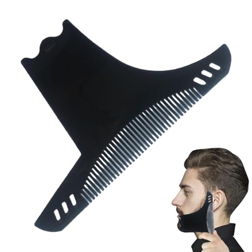 Bartschablone für Herren – Bartformer, Bart-Werkzeug, Bart-Liner-Werkzeug, Bartschablone, Schnurrbartformer, Barttrimm-Anleitung, präzise Bartformung und Styling von Generisch