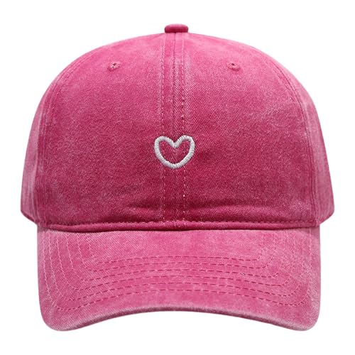 Baseball Cap Damen Mit Herzförmiges Stickmuster Basecap Sonnenschutz Kopf Mütze Pferdeschwanz Cap Verstellbarem Leichte Cappy Frauen Mädchen Schildkappe Vintage Outdoor Sports Baumwolle Cappies Baseball Cap Damen Mit Herzförmiges Stickmuster Basecap Sonnenschutz Kopf Mütze Pferdeschwanz Cap Verstellbarem Leichte Cappy Frauen Mädchen Schildkappe Vintage Outdoor Sports Baumwolle Cappies von Generisch