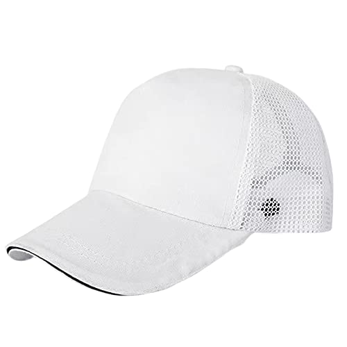 Basecap Mädchen, Basecap Kinder Jungen Unisex Baseballcap Outdoor Kappe Baumwolle Verstellbar Baseballkappe Sport Baseball Cap Sommer Sonnenschutz Sommermütze Baby Mädchen Weiß 3 Jahre von Generisch