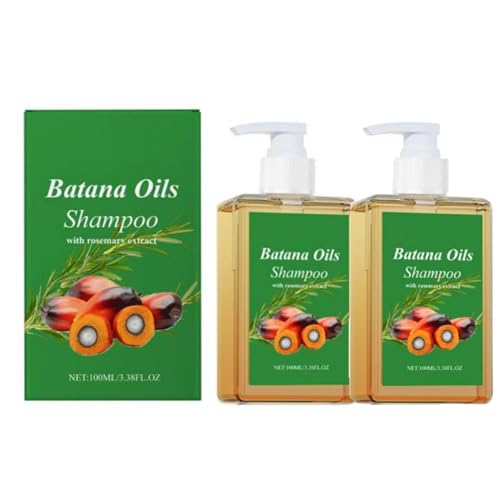 Batanas Öl Shampoo, 2X100ML Batanas Öl Shampoo Für Haarwachstum, Tief Nahrhafte Rosmarinöle Haarwachstumshampoos, Reduziert Haare Verlust Die Haare Pflege Rosmarin Shampoos, Für Männer & Frauen von Generisch