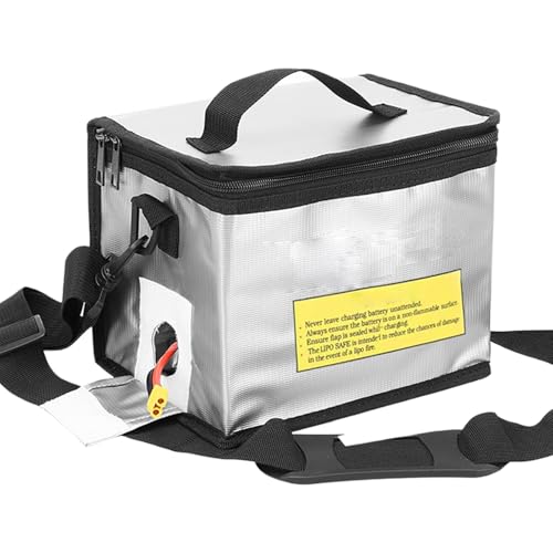 Batteriebeutel - feuerfeste Batterie -Safe -Beutel | Battery Organizer Storage Case | Batteriepraxis mit großer Kapazität | Beutel für Batteriespeicher | Explosionssichere sichere Tasche für Lagerung von Generisch