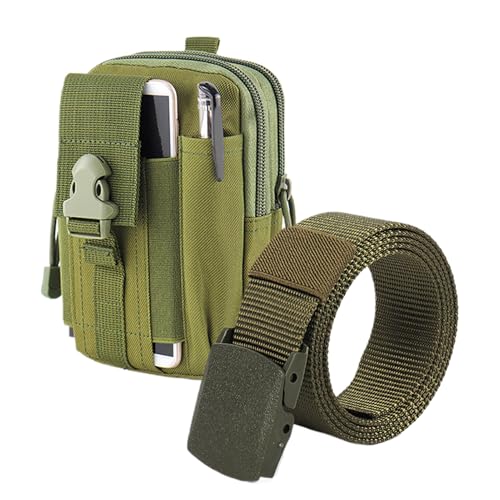 Bauchtasche, Bauchtasche, 17 cm, wasserdicht, Oxford-Stoff, für Herren und Damen, Reißverschlusstaschen, verstellbarer Gürtel für Outdoor-Workout, Wandern, geeignet für Handys, Geldscheine, Schlüssel Bauchtasche, Bauchtasche, 17 cm, wasserdicht, Oxford-Stoff, für Herren und Damen, Reißverschlusstaschen, verstellbarer Gürtel für Outdoor-Workout, Wandern, geeignet für Handys, Geldscheine, Schlüssel von Generisch