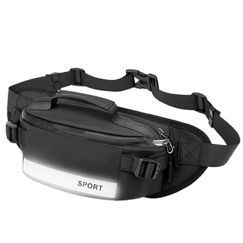 Bauchtasche – Brust-Bauchtasche | Anti-Diebstahl-Gürtel für Männer | eng anliegende Hüfttaschen | Multifunktionale Umhängetasche, geräumige Nylontasche, reflektierende Rucksäcke für Laufen, Pendeln von Generisch