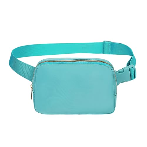 Bauchtasche Damen und Herren Personalisierte Gürteltasche mit Namen wasserdichte Fanny Pack für Frauen Ideales Reisezubehör & Geschenk (Himmelblau) von Generisch