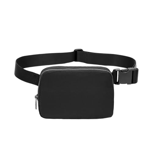 Bauchtasche Damen und Herren Personalisierte Gürteltasche mit Namen wasserdichte Fanny Pack für Frauen Ideales Reisezubehör & Geschenk (Schwarz) von Generisch