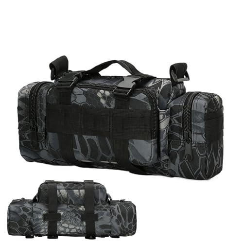 Bauchtasche Für Männer - Multifunktionale Schultertasche - Umwandelbare wasserdichte Gürtel- Und Schultertasche Für Training Radfahren Reisen Schwimmen Fitnessstudio Festival von Generisch