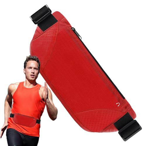 Bauchtasche Hüfttasche,Laufgürtel Handytasche Wasserdicht für Herren | Multifunktionaler Gürtelbeutel Sportzubehör Für Wandern Camping Radfahren Joggen von Generisch