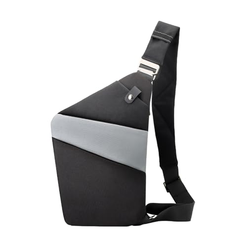 Bauchtasche – Schultertasche | Reise-Gürteltasche für Herren | schlanke Schultertragetaschen | Schultertaschen – Diebstahlschutz-Brusttasche, lässige Geldbörse für Verabredungen, Pendeln, Radfahren von Generisch