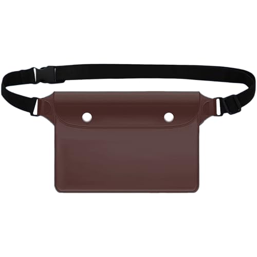 Bauchtasche für Damen und Herren, Sporttasche, Handy-Schutztasche, verstellbare wasserdichte Tasche, Trockenschutz für Reisepass, Geldbörse, hält Wertsachen sicher, Schwarz , Refer to description von Generisch