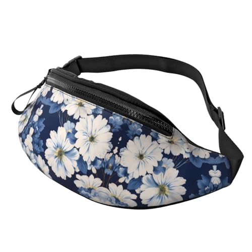 Bauchtasche für Damen und Herren, mit verstellbarem Riemen, leichte, wasserdichte Hüfttasche, Blume 6, Einheitsgröße, Trekkingrucksack von Generisch