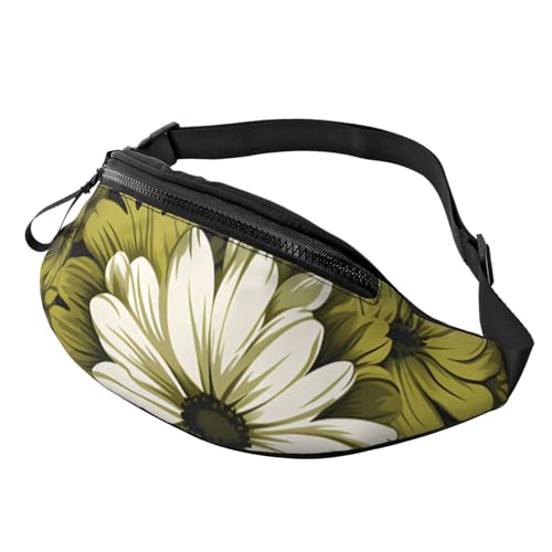 Bauchtasche für Damen und Herren, mit verstellbarem Riemen, leichte, wasserdichte Hüfttasche, Floral Camo 13, Einheitsgröße, Trekkingrucksack von Generisch