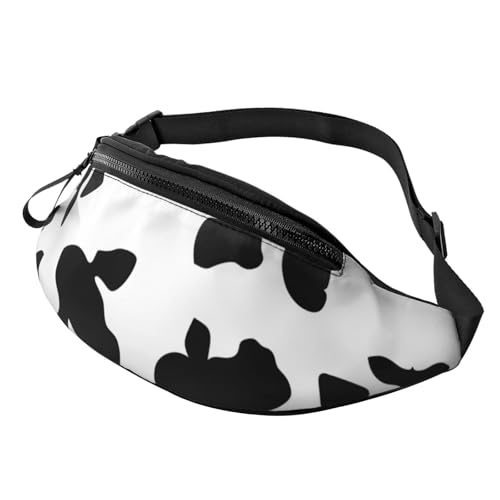Bauchtasche für Damen und Herren, mit verstellbarem Riemen, leichte, wasserdichte Hüfttasche, Kuh 1, Einheitsgröße, Trekkingrucksack von Generisch
