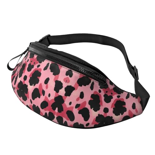 Bauchtasche für Damen und Herren, mit verstellbarem Riemen, leichte, wasserdichte Hüfttasche, Leopardenmuster 11, Einheitsgröße, Trekkingrucksack von Generisch