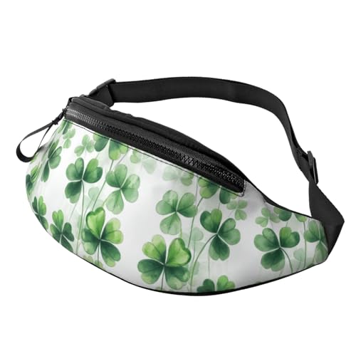 Bauchtasche für Damen und Herren, mit verstellbarem Riemen, leichte, wasserdichte Hüfttasche, St. Patrick's Day 19, Einheitsgröße, Trekkingrucksack von Generisch