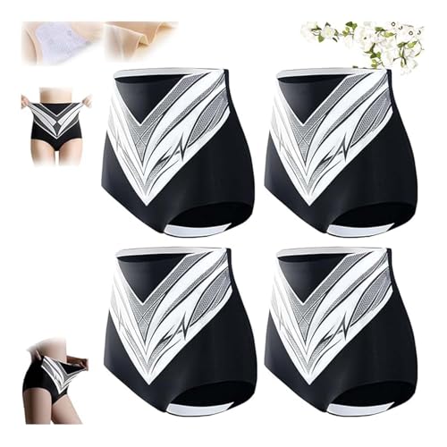 Bauchweg Unterhose Damen Titanfaser-Turmalin-Shaping-Shorts Fiber Restoration Shaper, Hohe Taille Shapewear Titanium Fiber Tourmaline Shaping Shorts Miederpant Weicher Body Shaper für Damen In Form von Generisch
