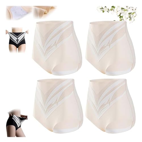 Bauchweg Unterhose Damen Titanfaser-Turmalin-Shaping-Shorts Fiber Restoration Shaper, Hohe Taille Shapewear Titanium Fiber Tourmaline Shaping Shorts Miederpant Weicher Body Shaper für Damen In Form von Generisch
