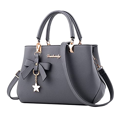 Baumwoll-Tragetasche, modische Handtaschen, Damengeldbörse, Umhängetaschen, Tragetasche, Ledertasche für Damen, grau, Einheitsgröße Baumwoll-Tragetasche, modische Handtaschen, Damengeldbörse, Umhängetaschen, Tragetasche, Ledertasche für Damen, grau, Einheitsgröße von Generisch