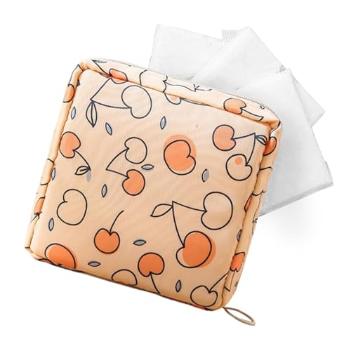 Bedruckte Perioden-Tasche – Damenbinden Tasche | Bedruckte Damenbinden Tasche für Teenager | Damenbinden Aufbewahrungstasche | Feminine Pflegezeit Taschen | Mädchen Periode Tasche für Schule Reisen von Generisch