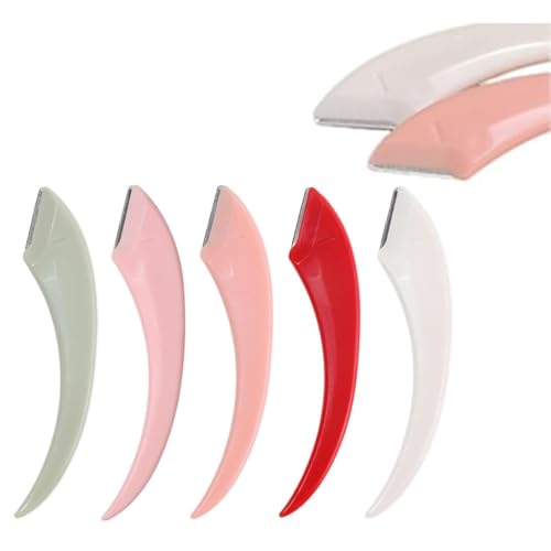 Beginner'S Safety Eyebrow Razor, Stainless Steel Crescent Blade With Micro-Guard, Portable Crescent Eyebrow Makeup Trimmer, Shaping Women Makeups Tools For Makeup Lover (1set) von Generisch