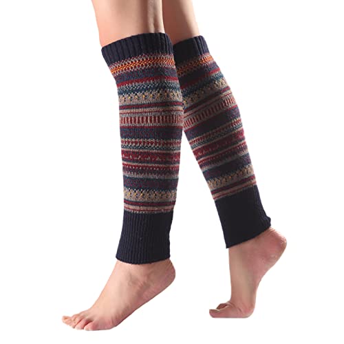 Beinstulpen Damen Kurz Beinwärmer Winter Socken Gestrickt Legwärmer Warme Strümpfe Student Stulpen Lange Knöchel Beinlinge Weich Lose Stiefelstulpen Mit Stiefeln Tragbar Kniestrümpfe Fußlose von Generisch