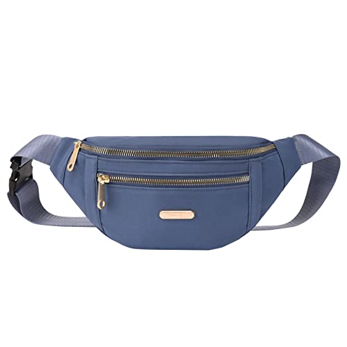 Beliebte Frauen Gürteltasche Stoff Brust Umhängetasche Brusttasche Freizeittasche Umhängetaschen Herren Schwarz Wasserdicht Für Reisen (A, One Size) von Generisch