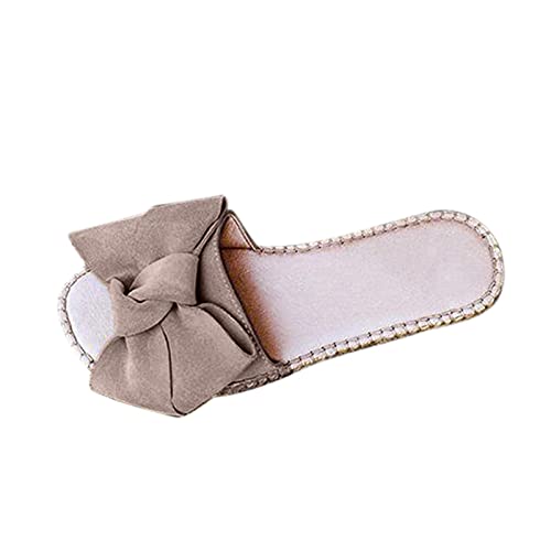 Beliebte große Schleifensandalen, Sommer, flach, modisch, Damen, High Heels, Damen-Sandalen, Keilabsatz, khaki, 38.5 EU Beliebte große Schleifensandalen, Sommer, flach, modisch, Damen, High Heels, Damen-Sandalen, Keilabsatz, khaki, 38.5 EU von Generisch