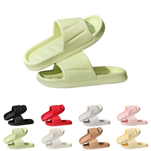 Bench Slides Damen Gummisohlen : Slipper Damen Elegant Bequem Gästehausschuhe Rutschfest Pantoletten Offener Zeh Athletic Slide Sandalen Bench Slides Schnell Trocknend Badepantoletten Duschschuhe von Generisch
