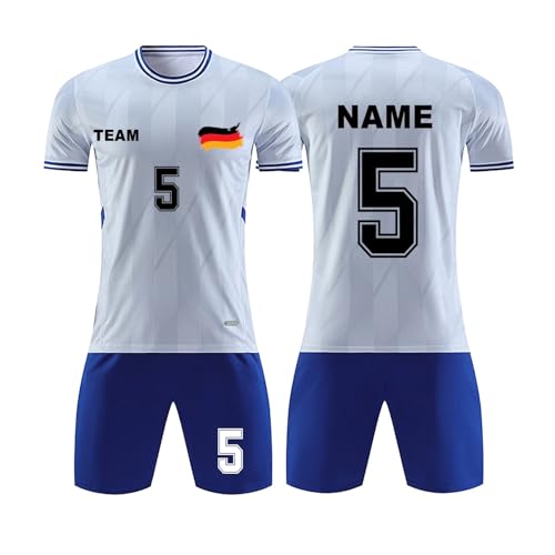 Benutzerdefiniert Fußball Trikot T-Shirt Shorts 2 Teiliges Set Jeder Name Nummer Team Logo - Fußballtrikot Kinder Männer Jungen Personalisierte Fußballtrikots Benutzerdefiniert Fußball Trikot T-Shirt Shorts 2 Teiliges Set Jeder Name Nummer Team Logo - Fußballtrikot Kinder Männer Jungen Personalisierte Fußballtrikots von Generisch