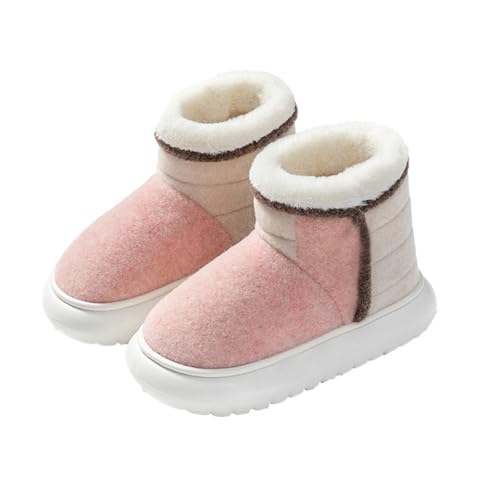 Bequem Thermo Fleece Gefüttert Winterstiefel Freizeit Dicke Rutschfest Stiefeletten Winter Breite Fuße Kurzstiefel Mode Ohne Schnürsenkel Memory Schaum Schneestiefel von Generisch