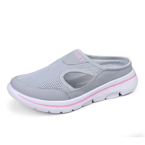 Bequeme Sommer Sandalen Unisex Mesh Clogs – Damen Herren Hausschuhe Leichte Pantoffeln Atmungsaktive Pantoletten Mules rutschfest Gartenschuhe Sabots Slip On von Generisch