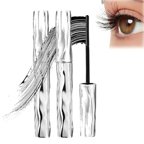 Berlinmood Mascara, Ultimate Length Curl Mascara, Wimpernprimer mit Stahlhülse, natürliche, wischfeste, wasserfeste 3D-mascara mit Lockenstab für einen natürlichen, verdichtenden Effekt (2PCS) von Generisch