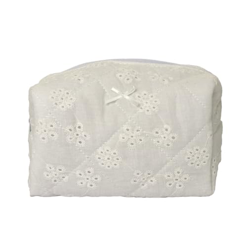 Bestickte Kosmetiktaschen für die Tasche – Eleganter Reise-Toilettenorganisator mit Reißverschluss, tragbares Make-up und Turnbeutel für Fitnessstudio, Urlaub oder Handtasche | bestickte Kacke comp von Generisch