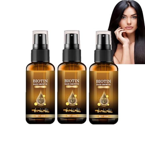 Biancat LuxusBiotin Haarwuchs Serum, Biotin Haarwuchsspray, Biotin-Haarwachstums,Biotin Haarwuchs Spray,Wurzelverstärker gegen Haarausfall,für Dünnes Kaputtes Trockenes Haar (3PC) von Generisch