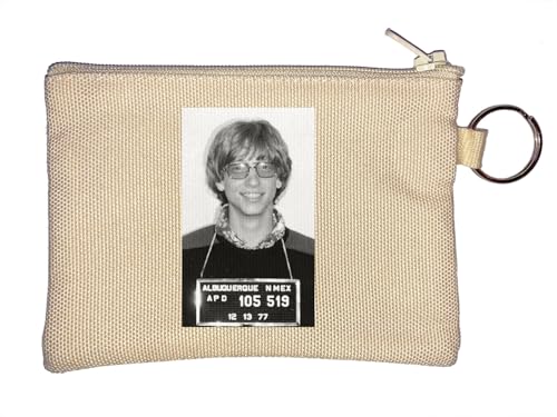 Bill Gates Albequerque New Mexico Mug Shot Schlüsselanhänger Münzbörse Beige von Generisch