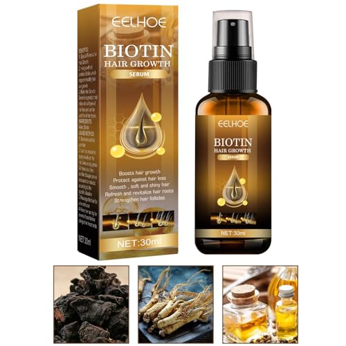 Biotin Haarwuchs Serum, Biotin Haarwachstum Spray Biotin Hair Growth Spray, Biotin Haarwuchsspray, Gegen Haarausfall Haarserum Haarpflege für Dünnes Kaputtes Kaputtes Haar (1 Stück) von Generisch