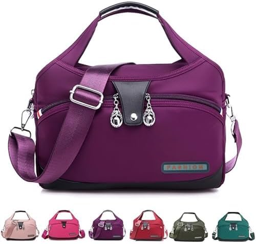 Blaciokamith Tote -Tasche,Blaciokamith Weiche Seite Leichtes Untersitztasche,Blaciokamith Multipocket Modes Wasserdichte Handtasche Crossbody ,Anti -Diebstahl -Handtaschen,Purple Blaciokamith Tote -Tasche,Blaciokamith Weiche Seite Leichtes Untersitztasche,Blaciokamith Multipocket Modes Wasserdichte Handtasche Crossbody ,Anti -Diebstahl -Handtaschen,Purple von Generisch