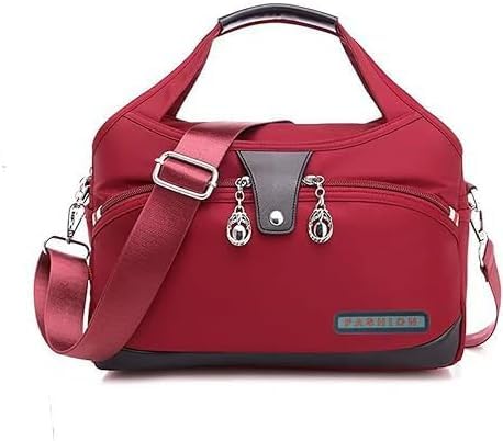 Blaciokamith Tote -Tasche,Blaciokamith Weiche Seite Leichtes Untersitztasche，Blaciokamith Multipocket Modes Wasserdichte Handtasche Crossbody ，Anti -Diebstahl -Handtaschen,Red von Generisch