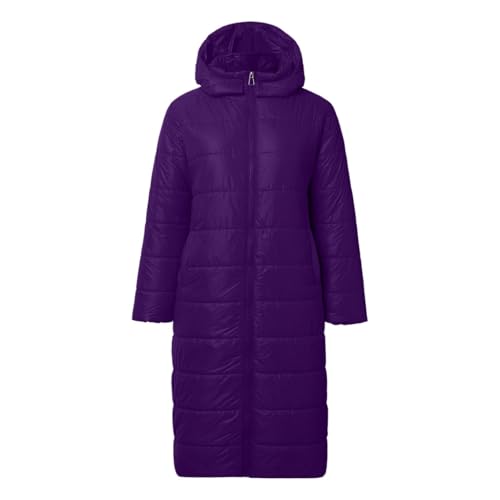 Daunenmantel Damen Lang Warm Gefüttert Wasserdicht - Winterjacke mit Abzippbarer Kapuze Langarm Puffer Gesteppter Wintermantel Daunenjacke Steppjacke Outdoorjacke Oberbekleidung Daunenmantel Damen Lang Warm Gefüttert Wasserdicht - Winterjacke mit Abzippbarer Kapuze Langarm Puffer Gesteppter Wintermantel Daunenjacke Steppjacke Outdoorjacke Oberbekleidung von Generisch