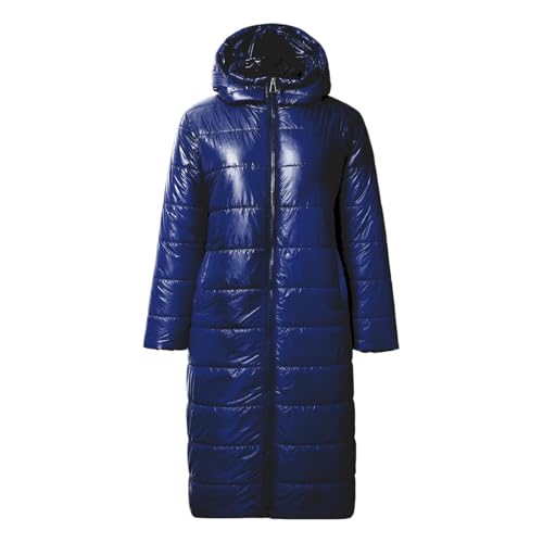 Daunenmantel Damen Lang Warm Gefüttert Wasserdicht - Winterjacke mit Abzippbarer Kapuze Langarm Puffer Gesteppter Wintermantel Daunenjacke Steppjacke Outdoorjacke Oberbekleidung von Generisch