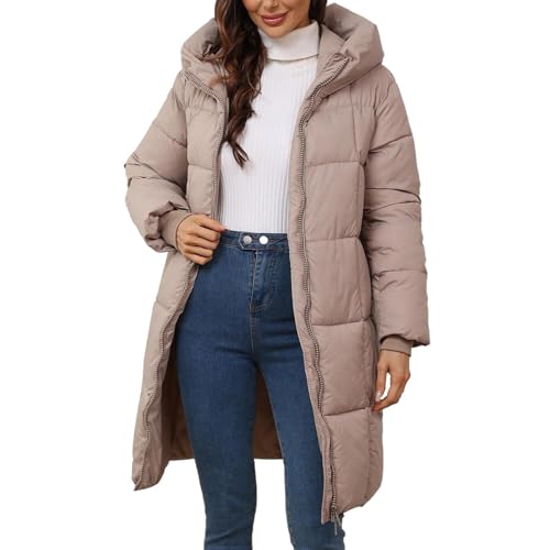 Black Friday Angebote 2024 Damen Wintermantel Lang Warm, Sale Winterjacke Damen Warm Lang Steppmantel Winter Mantel Steppjacke Parka Mit Kapuze Outdoorjacke Wintermantel Übergangsjacke Elegante von Generisch