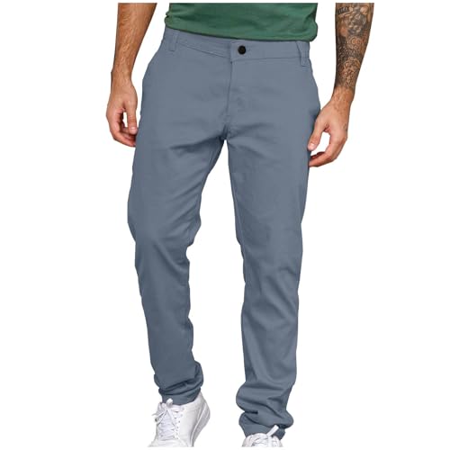 Black Friday Angebote 2024 Leinenhose Herren Lang Leinen Freizeithose Einfarbig Chino Hose Lässige Stretch Stoffhose Gerade Bein Jogginghose Business Anzughose Sportlicher Chinohose Reguar Fit von Generisch