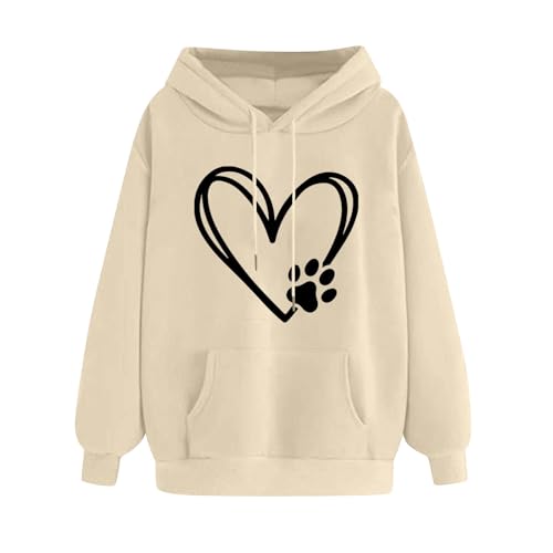Black Friday Damen Kapuzenpullover Langarm Hoodie Casual Sweatshirt Aufdruck Pulli Leichte Pullover Einfarbig Oberteile Locker Langarmshirt Bequeme Kapuzenpulli Mode Longpullover 2024 Angebote von Generisch